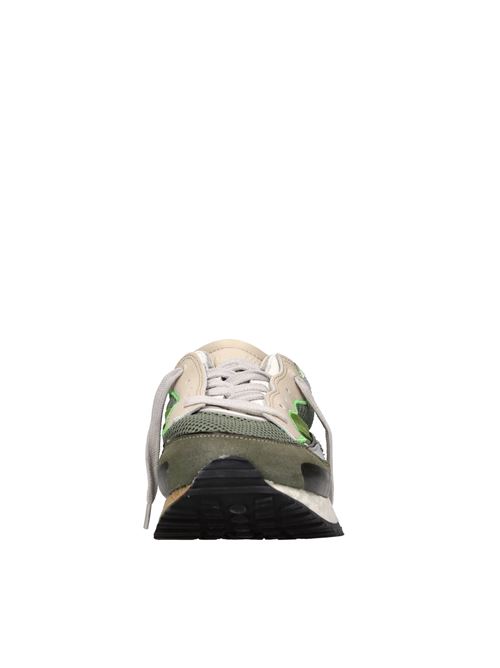 Sneakers in pelle e tessuto HIDNANDER | THREEDOME.ZERO LOW HCWS230 320VERDE-GRIGIO